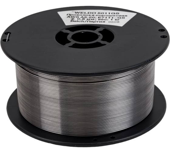 Изображение товара Проволока порошковая самозащитная THY-J5011-GS (1 кг; 0.8 мм; D100) WELDO X7289