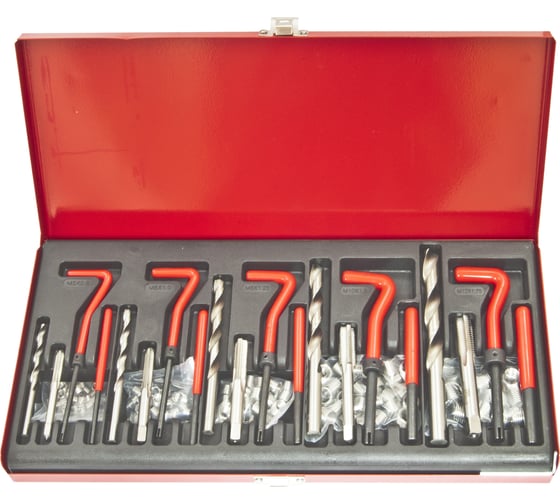 Изображение товара Набор приспособ. для восст. резьбы М5х0, 8 М6х1, 0 М8х1, 25 М10х1, 5 М12х1, 75 в Эврика ER-86718 806469