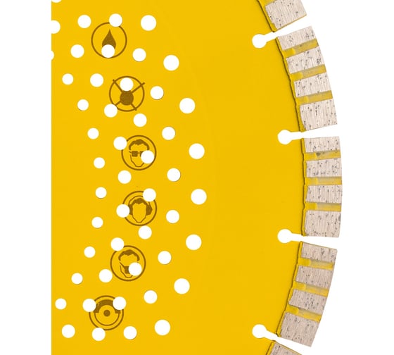 Изображение товара Диск алмазный сегментный по железобетону turbo GOLDEN TYPE (350х25.4х3.2х12 мм; 24Z) DIAMASTER 121.000.7005