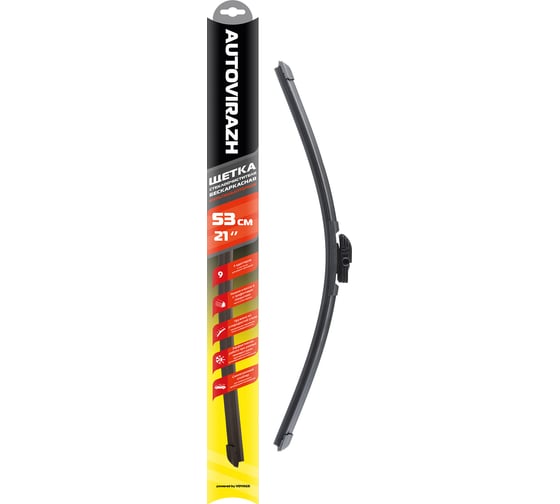 Изображение товара Щетка стеклоочистителя AUTOVIRAZH AV-255 53 см (21”), мультиадаптерная AV-002117