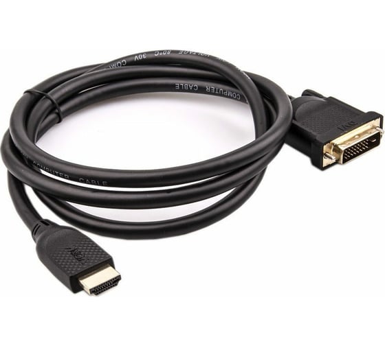 Изображение товара Кабель VCOM HDMI AM/DVI24+1M, 1.5м, CU, 1080P@60Hz, CG484G-1.5M