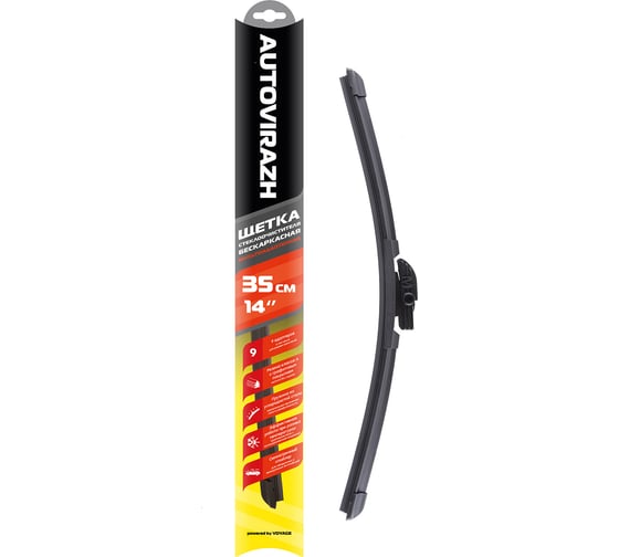 Изображение товара Щетка стеклоочистителя AUTOVIRAZH AV-255 35 см (14”), мультиадаптерная AV-001417