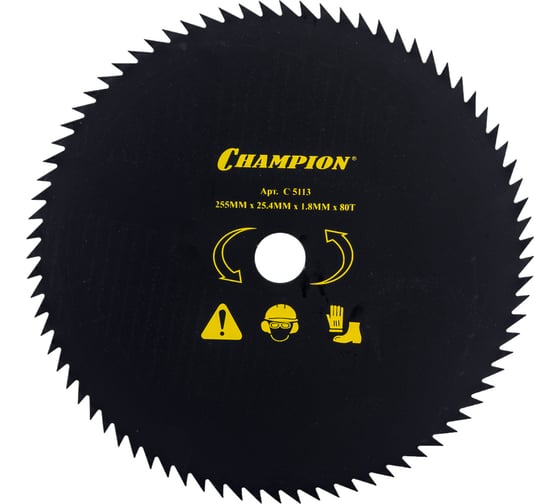 Изображение товара Полотно с остроугольными зубцами (255х25.4 мм; 80Т) SRM-330ES/SRM-350ES/4605 Champion C5113
