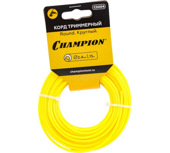 Изображение товара Корд триммерный Round (2.4 мм; 15 м; круглый в мотке) Champion C5004
