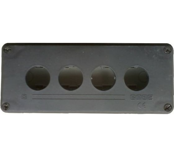 Изображение товара 4-кнопочный корпус пост Emas черно-серый, P4BOS