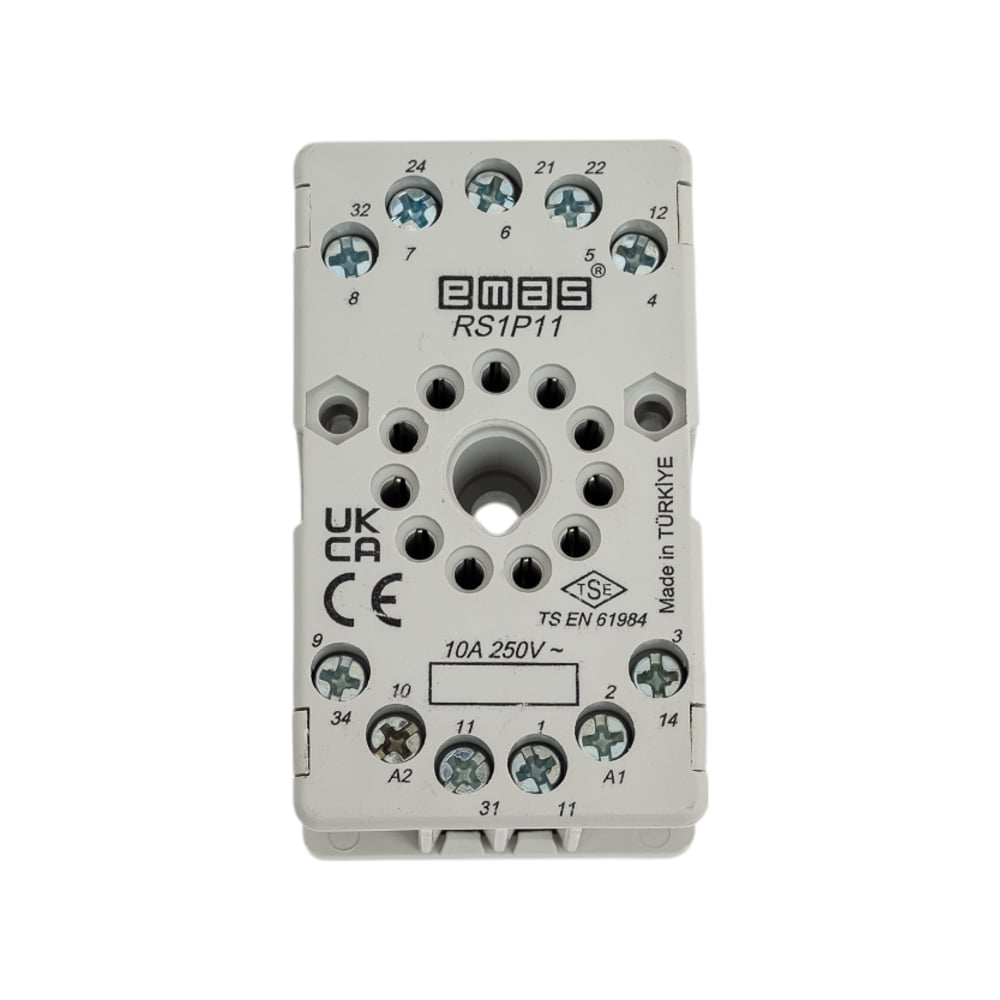 Колодка Emas на 11 выводов серая RS1P11G1