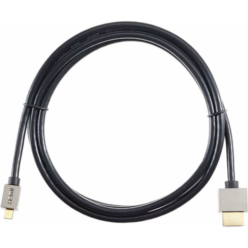 фото Кабель vcom hdmi-19m - micro hdmi-19m ver 2.0+3d/ethernet, 1m, металлические разъемы cg506ad-1m