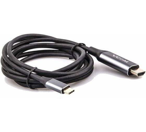 Изображение товара Кабель-адаптер VCOM USB 3.1 Type-C/m - HDMI A/m 4K@60Hz, 1.8m ,Aluminium Shell, CU423MC-1.8M