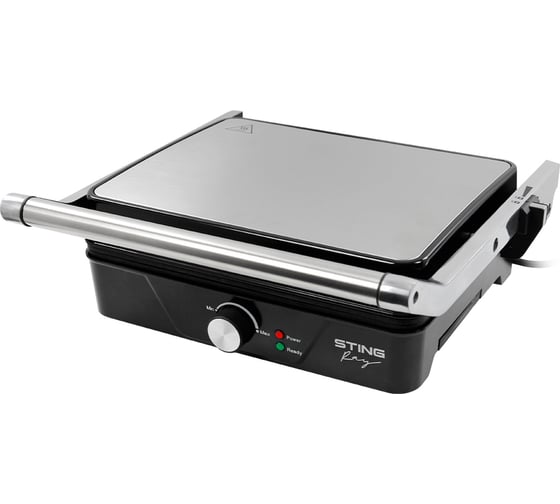 Изображение товара Электрогриль со съемными панелями STINGRAY ST-SM1200A режим барбекю, черный жемчуг 39080