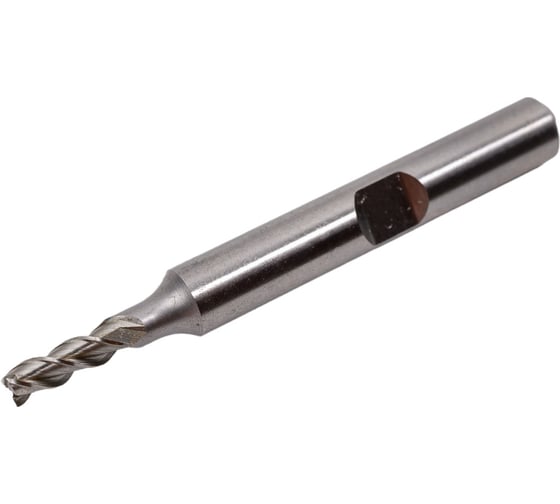 Изображение товара Фреза трехзаходная быстрорежущая по алюминию HSS (3x8x52x6 мм; Z=3) CUT2 20257