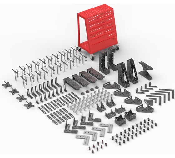 Изображение товара Комплект оснастки 187 пр. для сварочного стола (Профессиональный) Keepler-Stan УФ-00018057