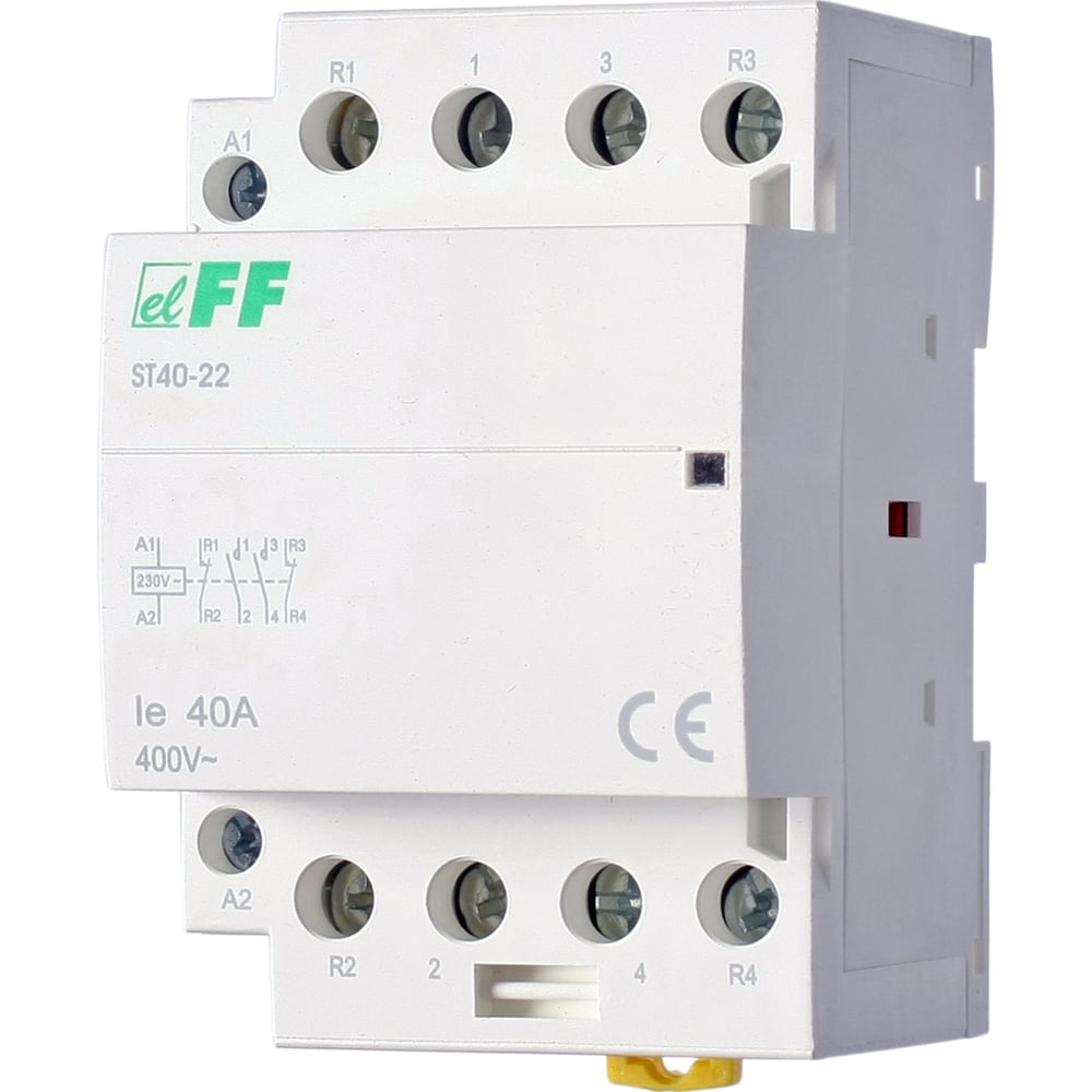 Изображение товара Контактор модульный Евроавтоматика F&F ST-40-22 с IP20, 230 В, 4 полюса