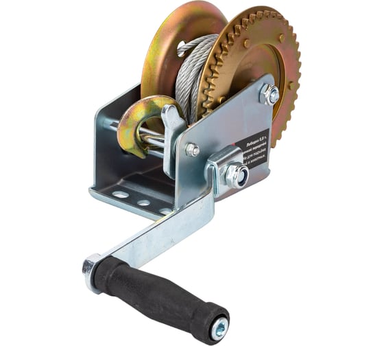 Изображение товара Лебедка СЕРВИС КЛЮЧ 0.8 т, барабанная, шестеренная, 6.7 м 75066