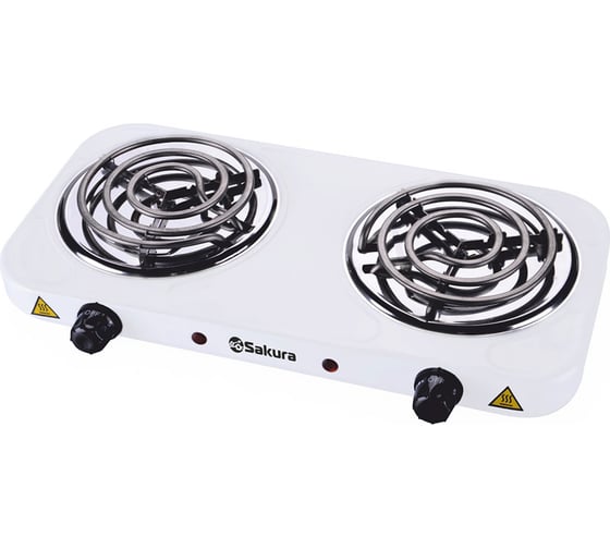 Изображение товара Электроплитка Sakura ПЭ-03 2000Вт 140/140мм 2конф/спир бел 00000028940