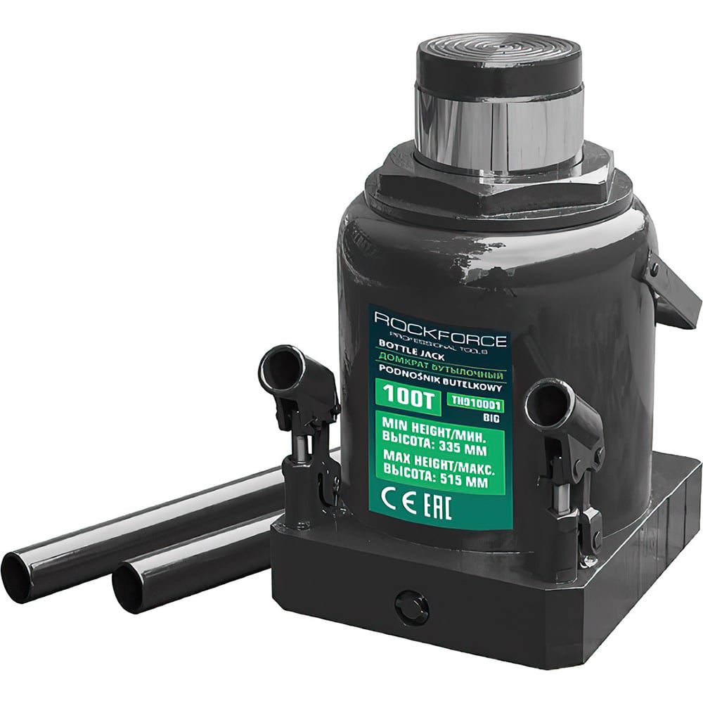 Изображение товара Бутылочный домкрат Rockforce RF-TH910001 100 т BIG(57091)