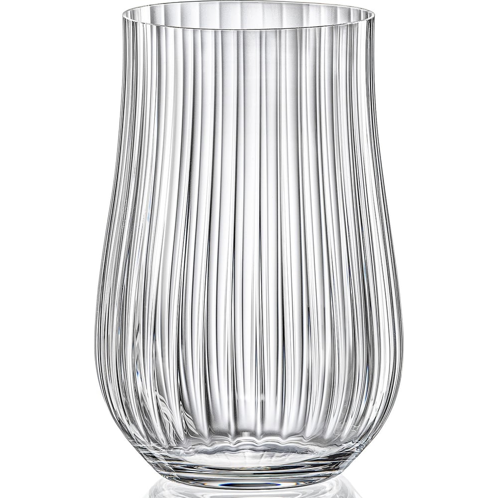 Изображение товара Набор стеклянных стаканов CRYSTALEX TULIPA OPTIC 6 шт 450 мл современный дизайн