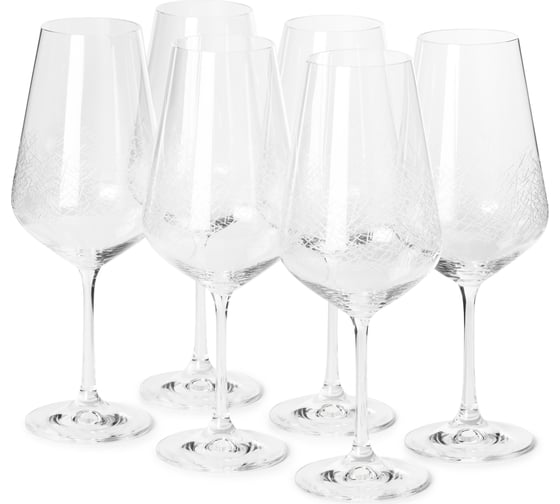 Изображение товара Набор бокалов для вина CRYSTALEX SANDRA Blizzard 6шт 550мл CR550101S