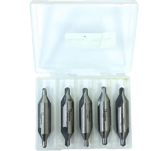 Изображение товара Сверло центровочное тип А (5 шт; 6.3 мм; Р6М5) Sekira 00-00008965