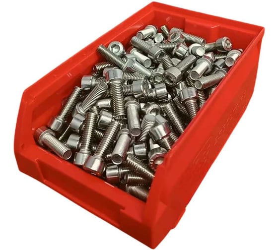 Изображение товара Винт 23 Болта нержавеющий шестигранник М8x25,DIN912, 200шт контейнер АС9100802593007ф200