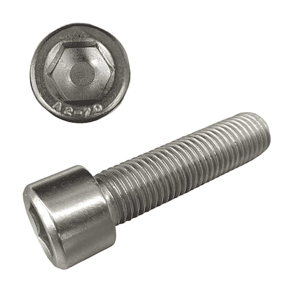 Изображение товара Винт нержавеющий шестигранник М5х40, DIN 912, 50 шт