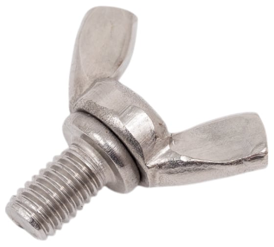 Изображение товара Винт-барашек 23 БОЛТА М6x10 мм, нержавеющая сталь DIN 316, 2 шт. 2000000609423