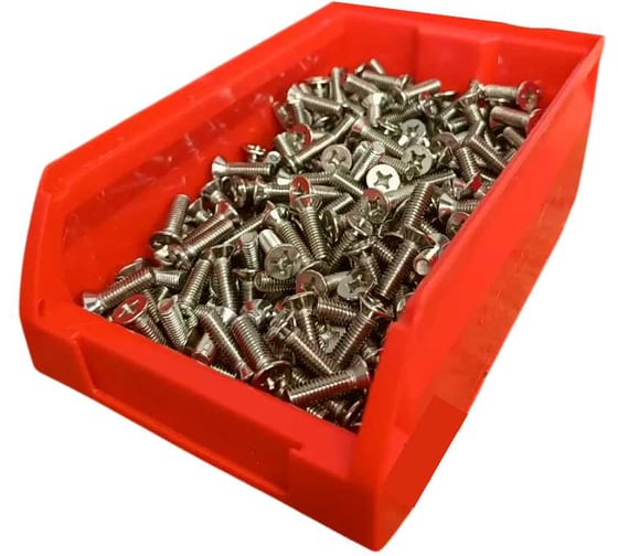 Изображение товара Винт 23 Болта нержавеющий 6x20мм DIN965 потайной, 500шт в контейнере АС9500602094007ф500