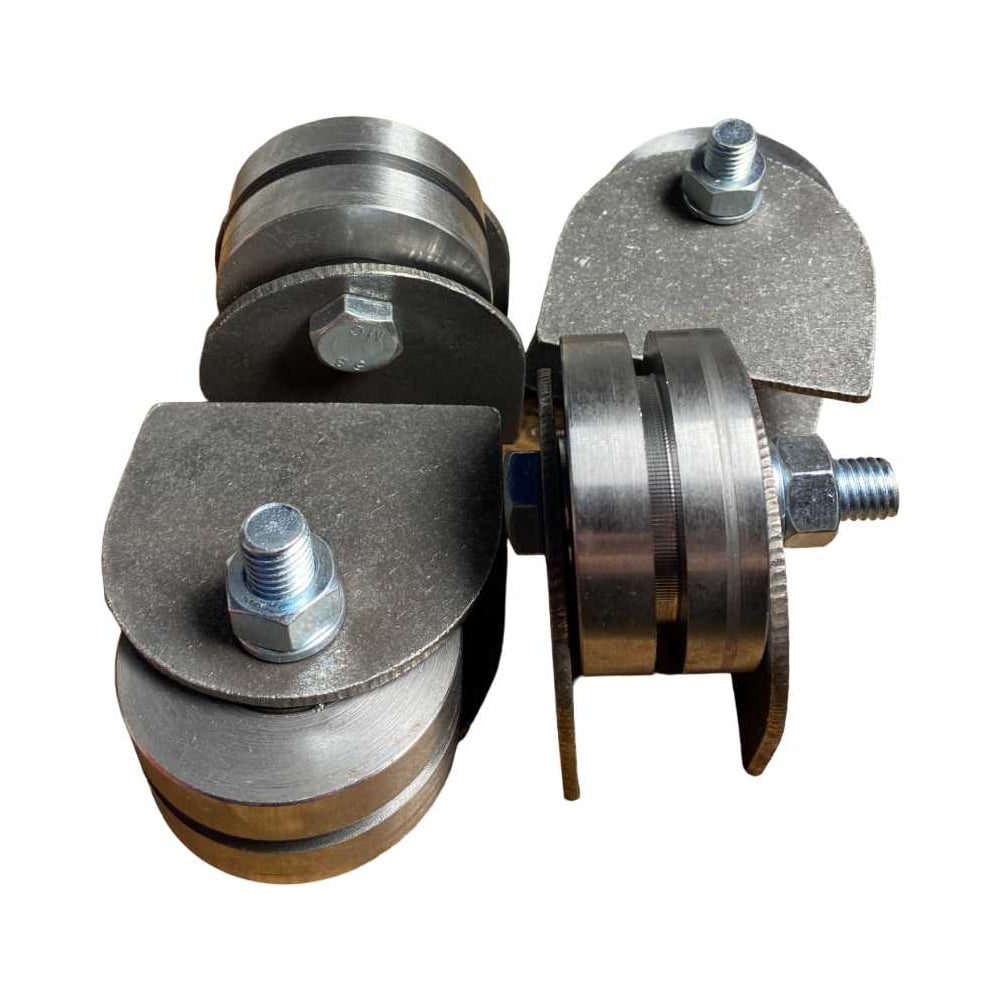 Изображение товара Ролик на пластинах 23 Болта d 65 мм под полосу шир.30 мм,металл,4 шт. 3602