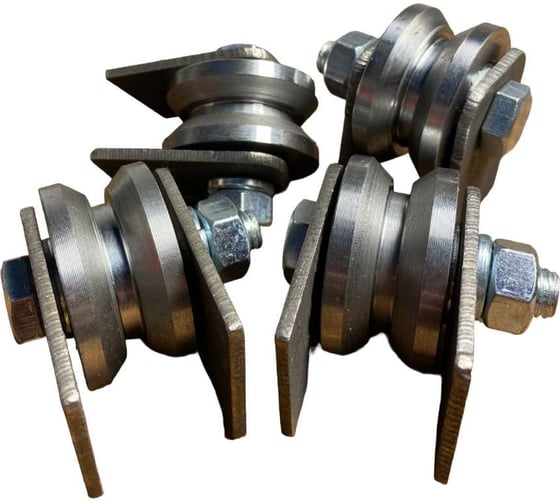 Изображение товара Ролик на пластинах 23 Болта d 50 мм под угол ,металл, 4 шт. 3515