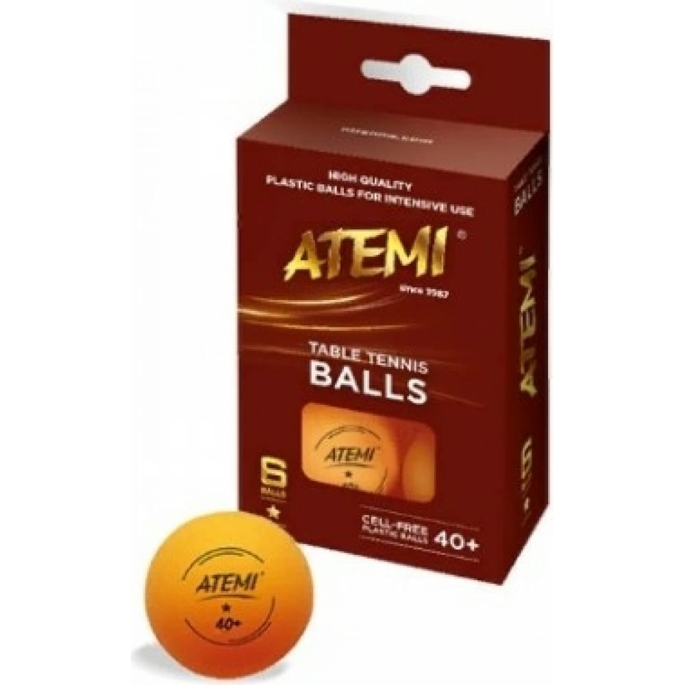 Мячи для настольного тенниса ATEMI ракетка для настольного тенниса atemi 600 an
