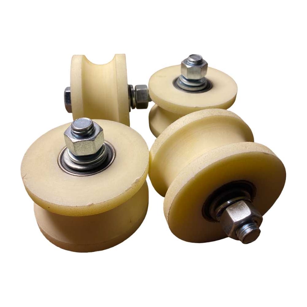 Изображение товара Ролик для ворот 23 Болта d 70 мм под трубу 3/4 капролон 4 шт