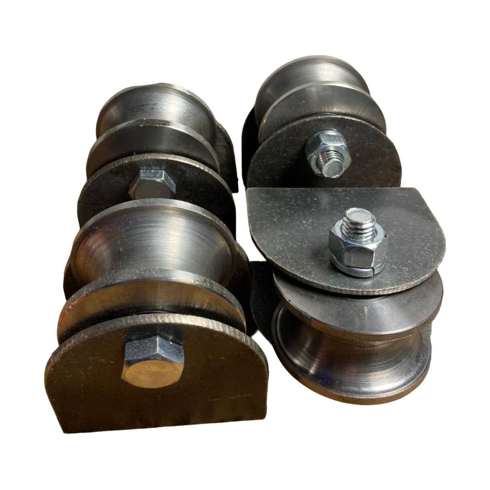 Изображение товара Ролик на пластинах 23 Болта d 65 мм под трубу 3/4" металл 4 шт