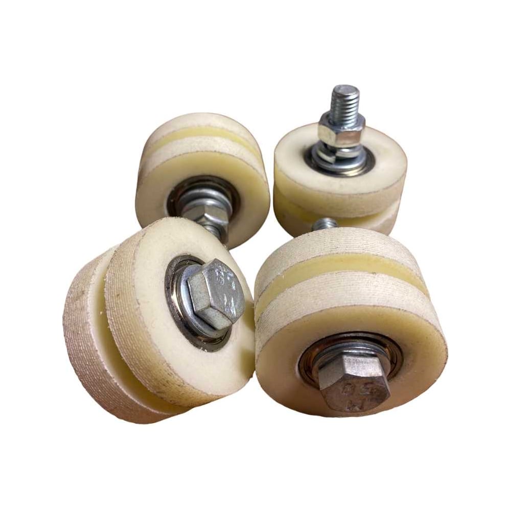 Изображение товара Ролик для откатных ворот 23 Болта под полосу d 40 мм капролон 4 шт