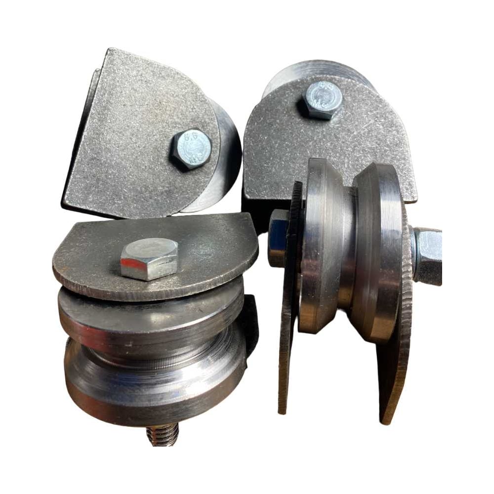 Изображение товара Ролик на пластинах 23 Болта диаметр 65 мм под угол металл комплект 4 шт