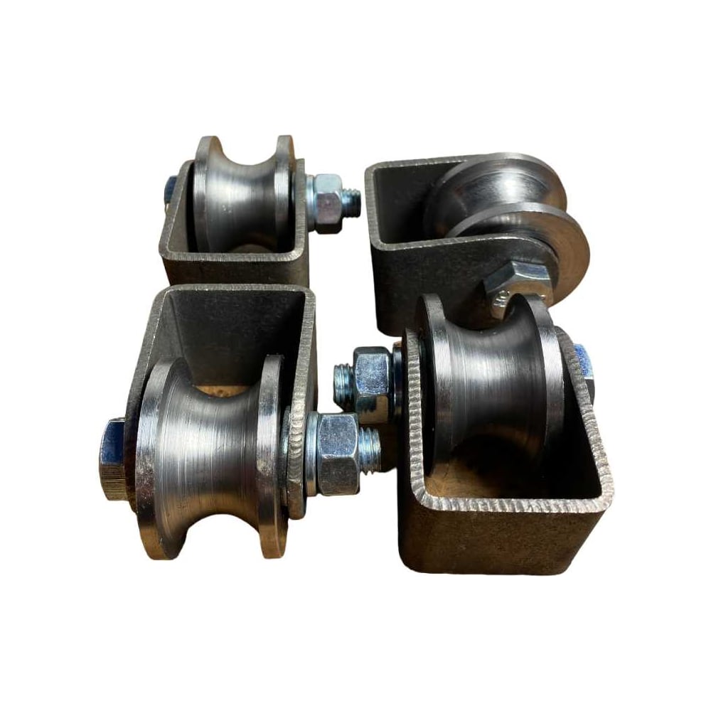 Изображение товара Ролик на платформе 23 Болта d 50 мм под трубу 1/2 дюйма металл 4 шт