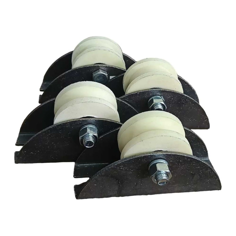 Изображение товара Ролик на платформе 23 Болта d70мм, под угол шир.35мм,капролон 4 шт. 2712