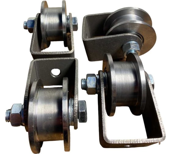 Изображение товара Ролик на малой платформе 23 Болта d 65 мм, под трубу 20x20, 4 шт. 3606м