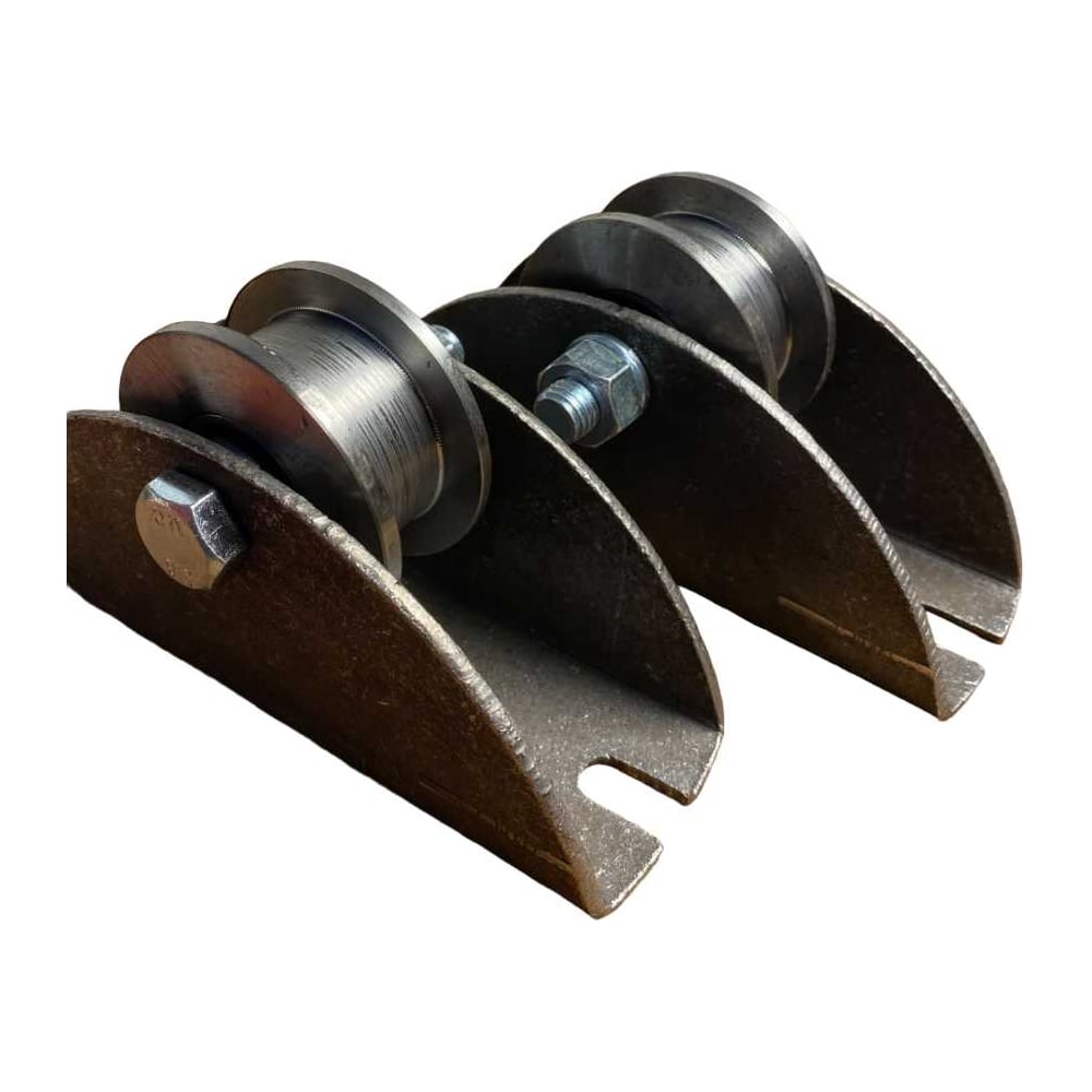 Изображение товара Металлический ролик на платформе для труб 20x20 мм диаметр 65 мм