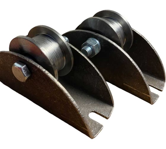 Изображение товара Ролик на платформе 23 Болта Р3606, d65мм, под трубу 20x20,металл 2 шт 22229