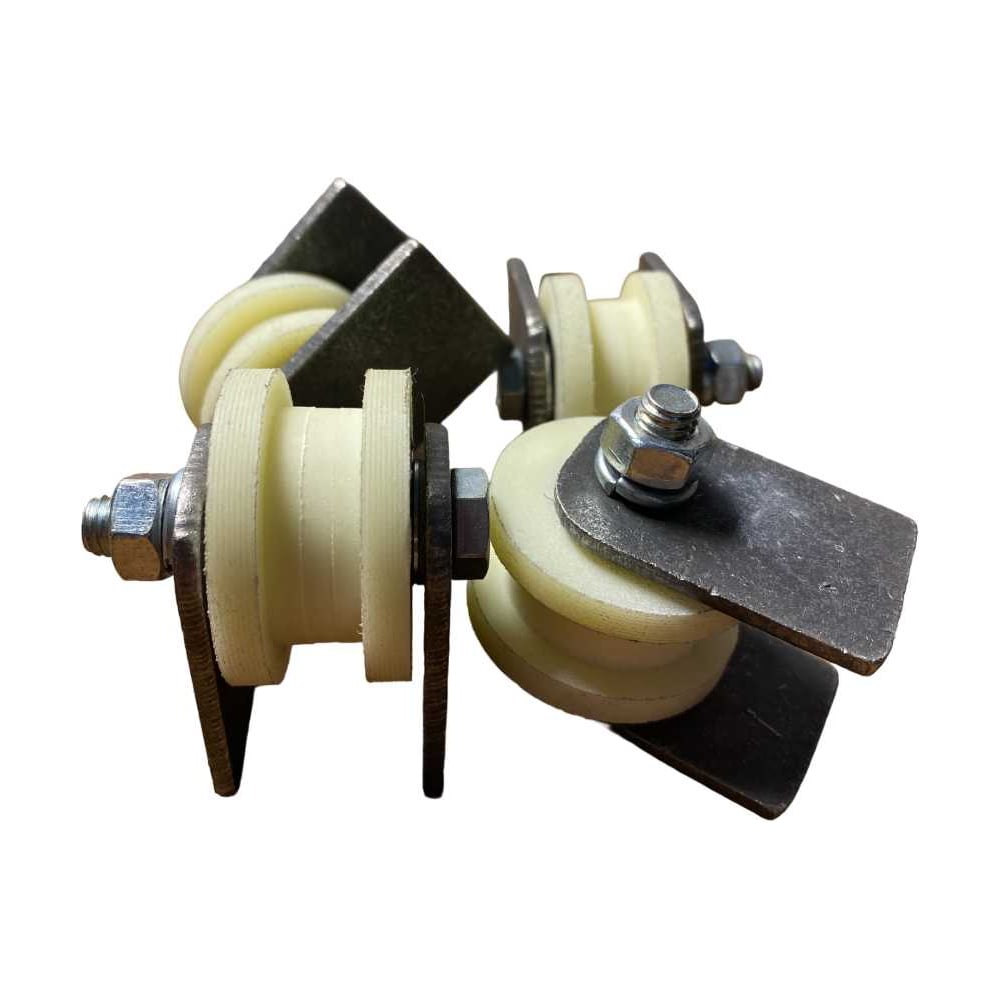 Изображение товара Ролик на пластинах 23 Болта d 40 мм под трубу 10x10