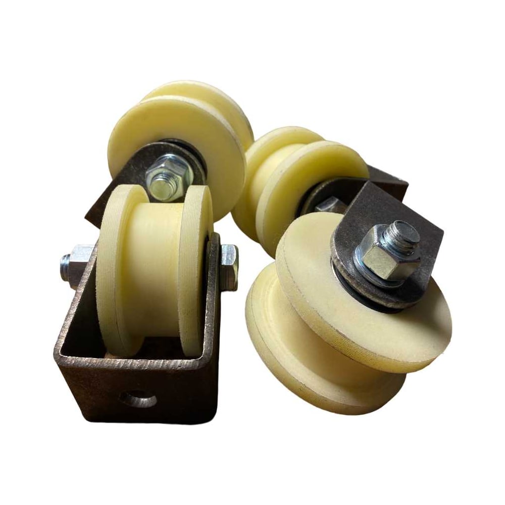 Изображение товара Ролик на малой платформе 23 Болта d 70 мм под трубу 20x20 4 шт