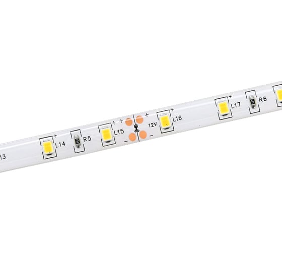Изображение товара Лента IEK LSR-2835WW60-4, 8-IP65-12В LED, 5м LSR1-1-060-65-3-05