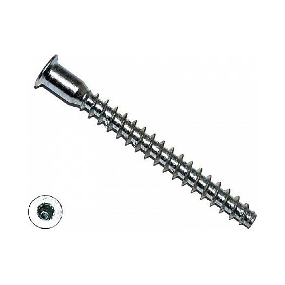 Изображение товара Винт-конфирмат 23 Болта 7x70 мм цинк 50 шт. под шестигранник