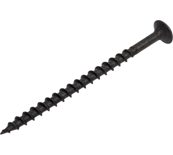 Изображение товара Саморез по дереву Русский Саморез черный острый 3,8x65мм, 1,5 кг РС651500