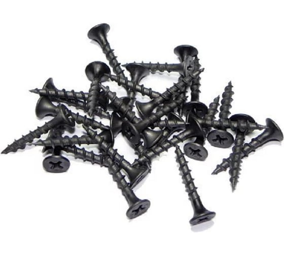 Изображение товара Саморез по дереву Русский Саморез черный острый 3,5x32мм, 1,5 кг РС321500