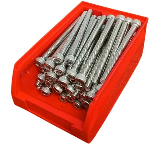 Изображение товара Винт 23 Болта нержавеющий шестигранник М8x100,DIN912, 70шт контейнер АС9100810093007ф70