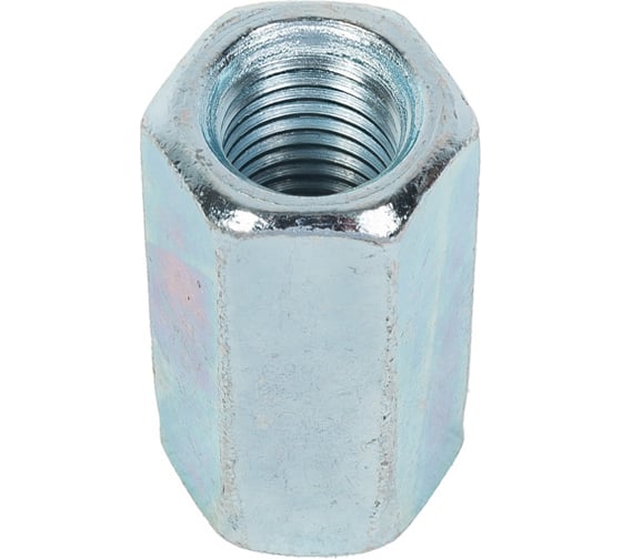 Изображение товара Удлиняющая гайка КРЕП-КОМП цинк DIN6334 м16х48 2шт гу16мф