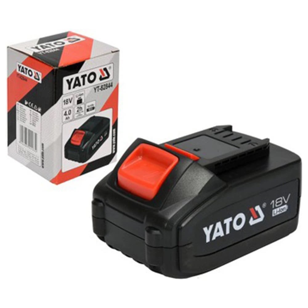 Изображение товара Аккумулятор YATO 18 В, 4.0 Ач литий-ионный YT-828463