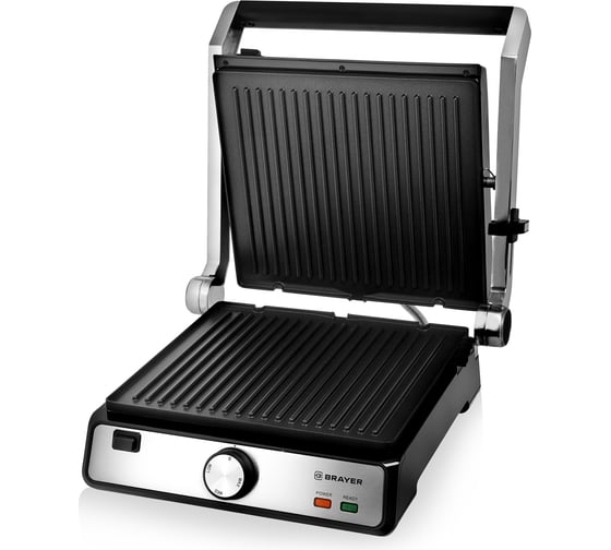 Изображение товара Гриль-пресс BRAYER 2000 Вт, съемные, 29х26 см, регул высот BR2002
