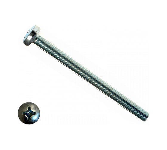 Изображение товара Винт КРЕП-КОМП полуцилиндрическая головка, цинк DIN7985 3х16 10000шт вц316