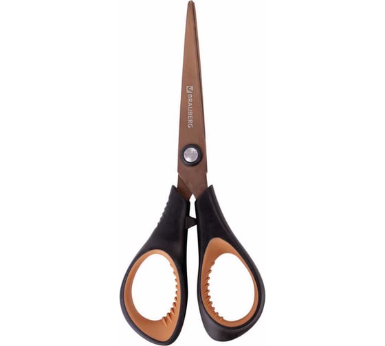 Изображение товара Ножницы BRAUBERG Heavy Duty, 165 мм, суперпрочные, титановое покрытие, 2-х сторонняя заточка 236789